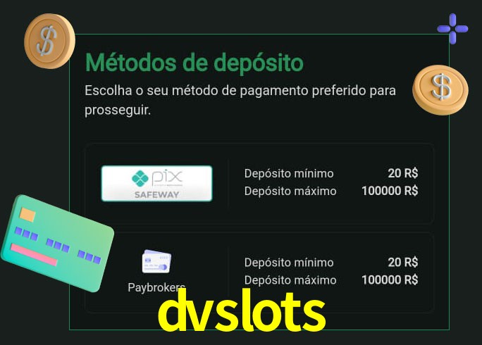O cassino dvslots oferece uma grande variedade de métodos de pagamento